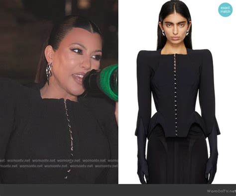 kourtney kardashian fendi mini skirt|kourtney kardashian black jacket.